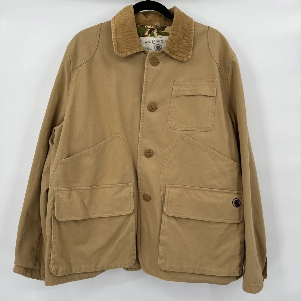 LAMB & SON Southern Proper Jacket/Field Coat Mens‎ XL Duck Hunting Canvas Camo